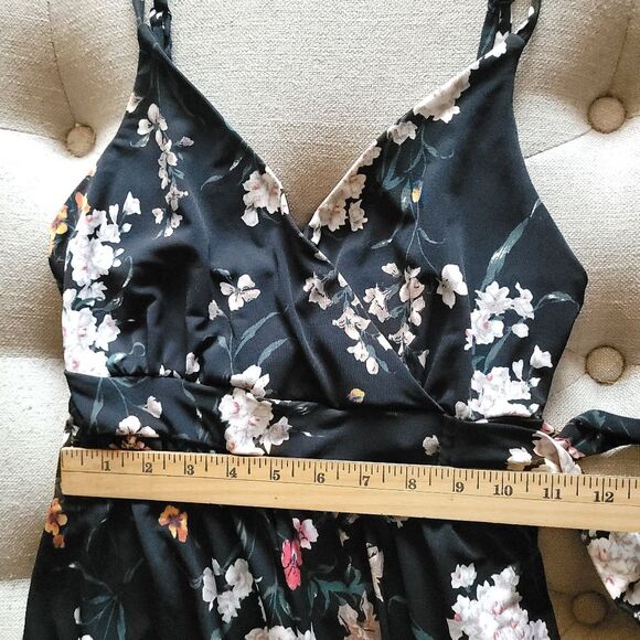 Kayleigh Rica Maternity Knit Crop Floral Jumpsuit Womens XS - Picture 12 of 14